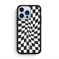 Monochrome Checkered Ucase [iPhone Glass Case]