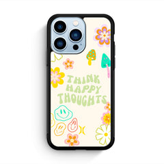 Think Happy Thoughts Ucase [iPhone Glass Case]